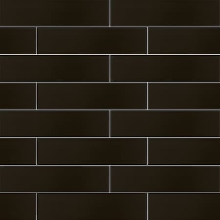 HTGベーシック Black DX TypeA Msi Basix Black 4 in. x 16 in. Matte Ceramic Subway Wall
